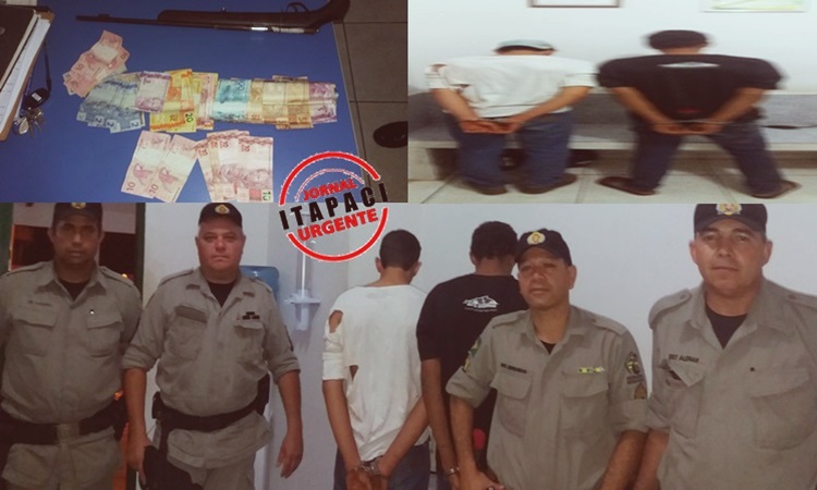 Polícia age rápido e prende dois menores suspeitos de assalto a posto de combustível em Crixás