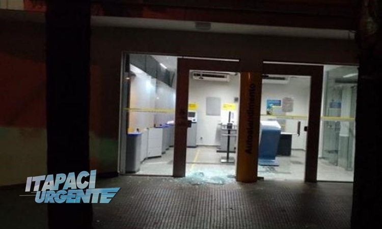 Criminosos tentam explodir cofre do Banco do Brasil de Uruana