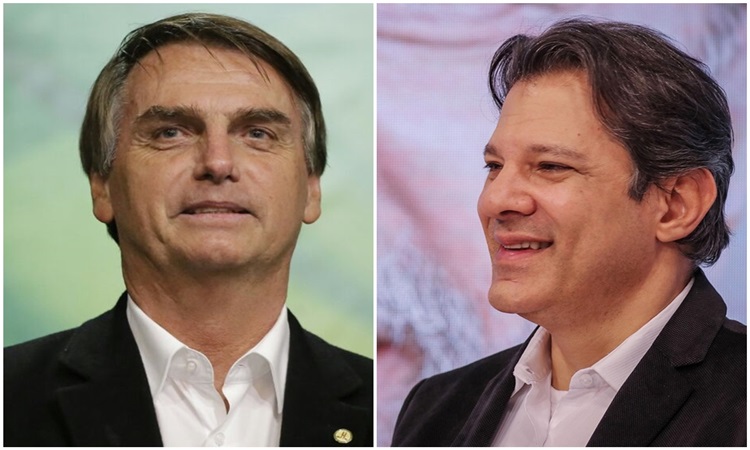 Pesquisa Ibope: Bolsonaro sobe 4 pontos e vai a 31%; Haddad se mantém com 21%