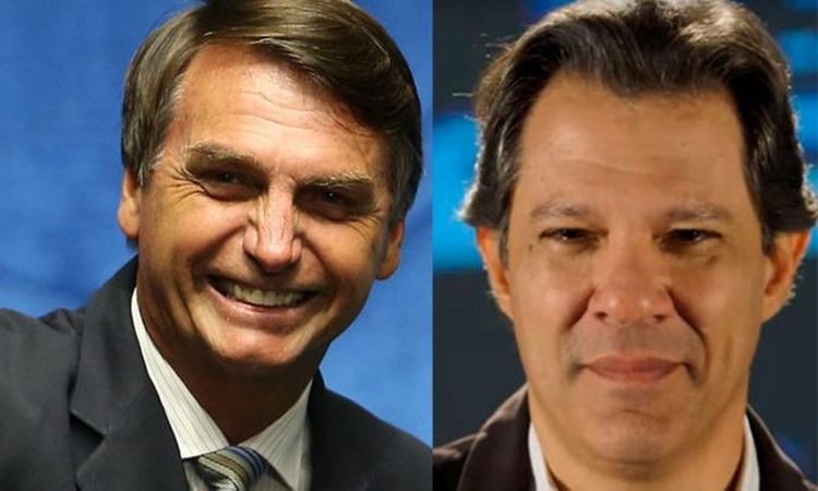 Jair Bolsonaro e Fernando Haddad disputarão 2° turno em busca da Presidência da República