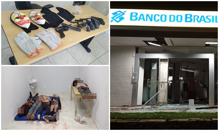 Após explodir banco em Corumbá de Goiás, 5 morrem em confronto com a polícia