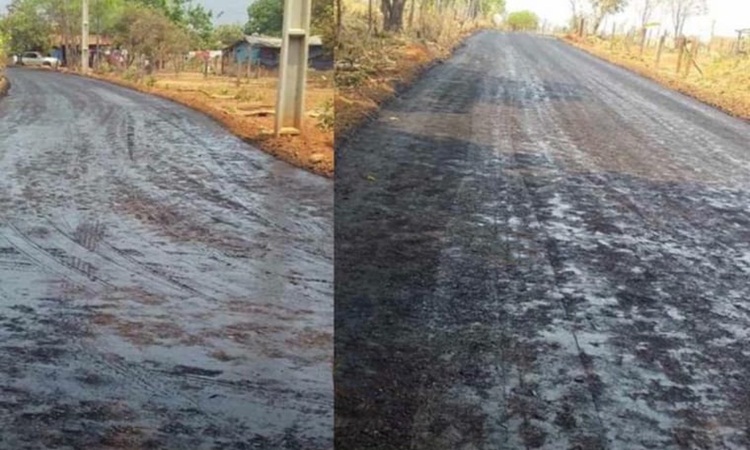 PILAR DE GOIÁS: Asfalto chegando no Distrito de Cruzeiro