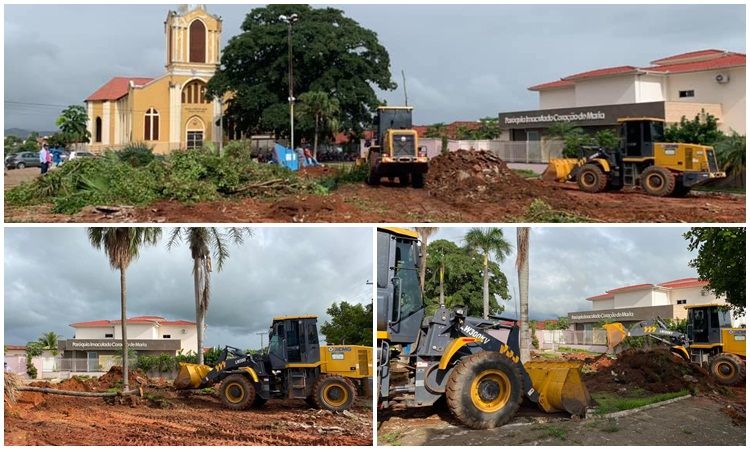 PREFEITURA DE ITAPACI INICIA OBRAS DA NOVA PRAÇA DA MATRIZ