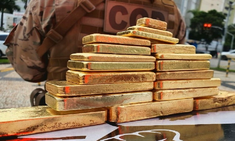 GO: Barras de ouro avaliadas em R$ 4 milhões são apreendidas pela PM