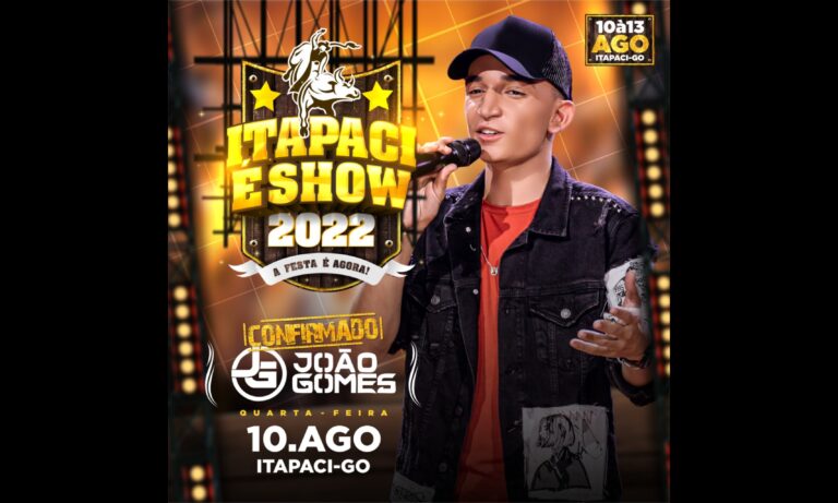 João Gomes é a primeira atração confirmada no Itapaci é Show 2022