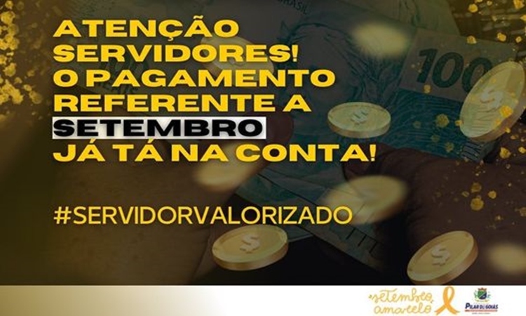 TÁ NA CONTA! – Governo de Pilar de Goiás libera o pagamento dos servidores municipais
