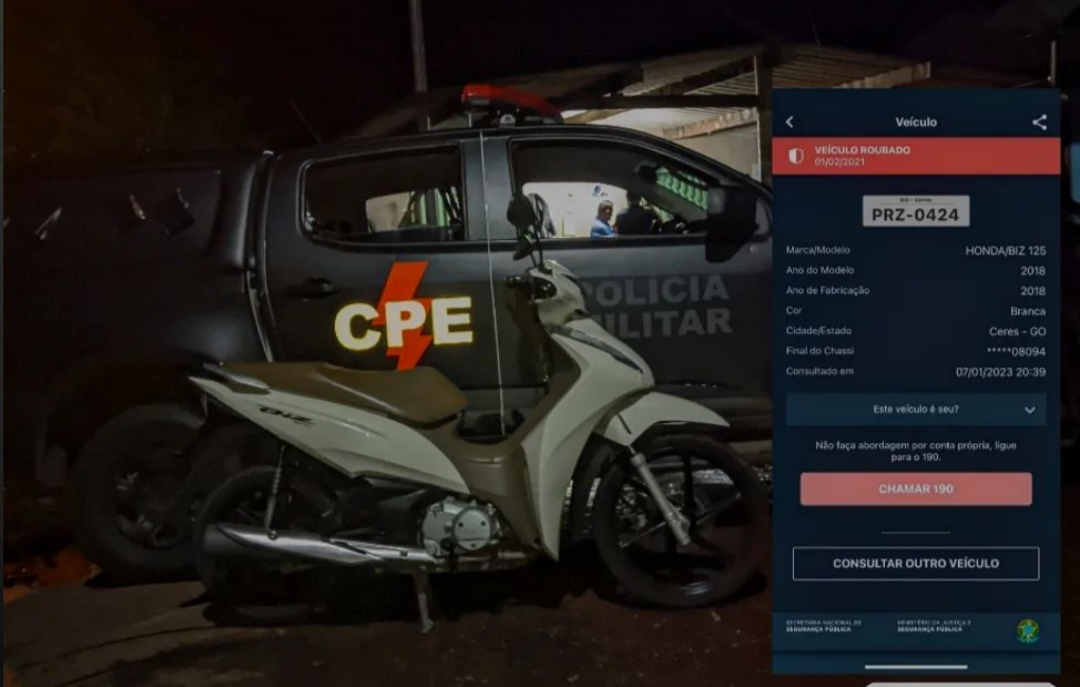 CPE apreende em Guarinos motocicleta com sinais de adulteração