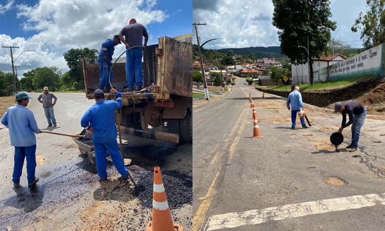 Governo de Pilar de Goiás realiza operação tapa-buracos