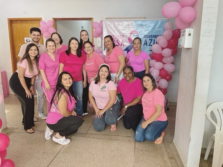 OUTUBRO ROSA: Equipe UBS Pedra Bonita realizam ação dedicada à saúde da mulher