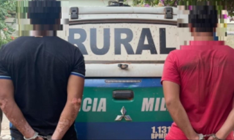 Dois homens são detidos suspeitos de furtar um suíno na zona rural de Itapaci