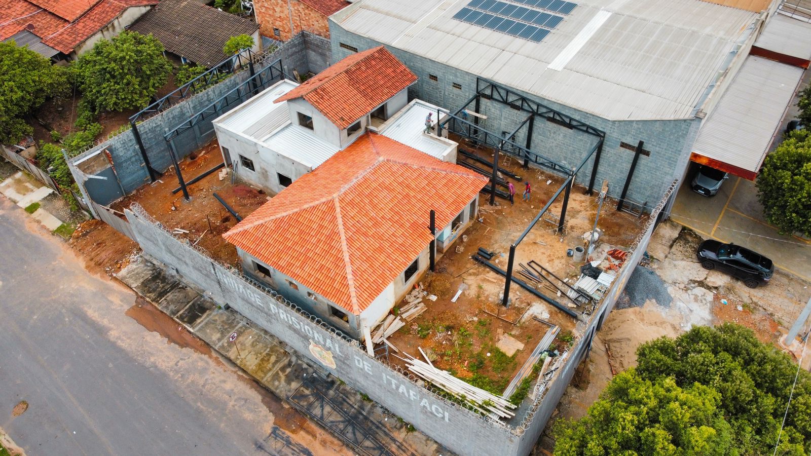 Avançada as obras no local que receberá a base dos bombeiros em Itapaci