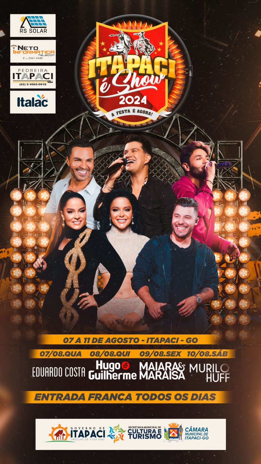 VEM AÍ, ITAPACI É SHOW 2024 – A MAIOR FESTA DO NORTE GOIANO