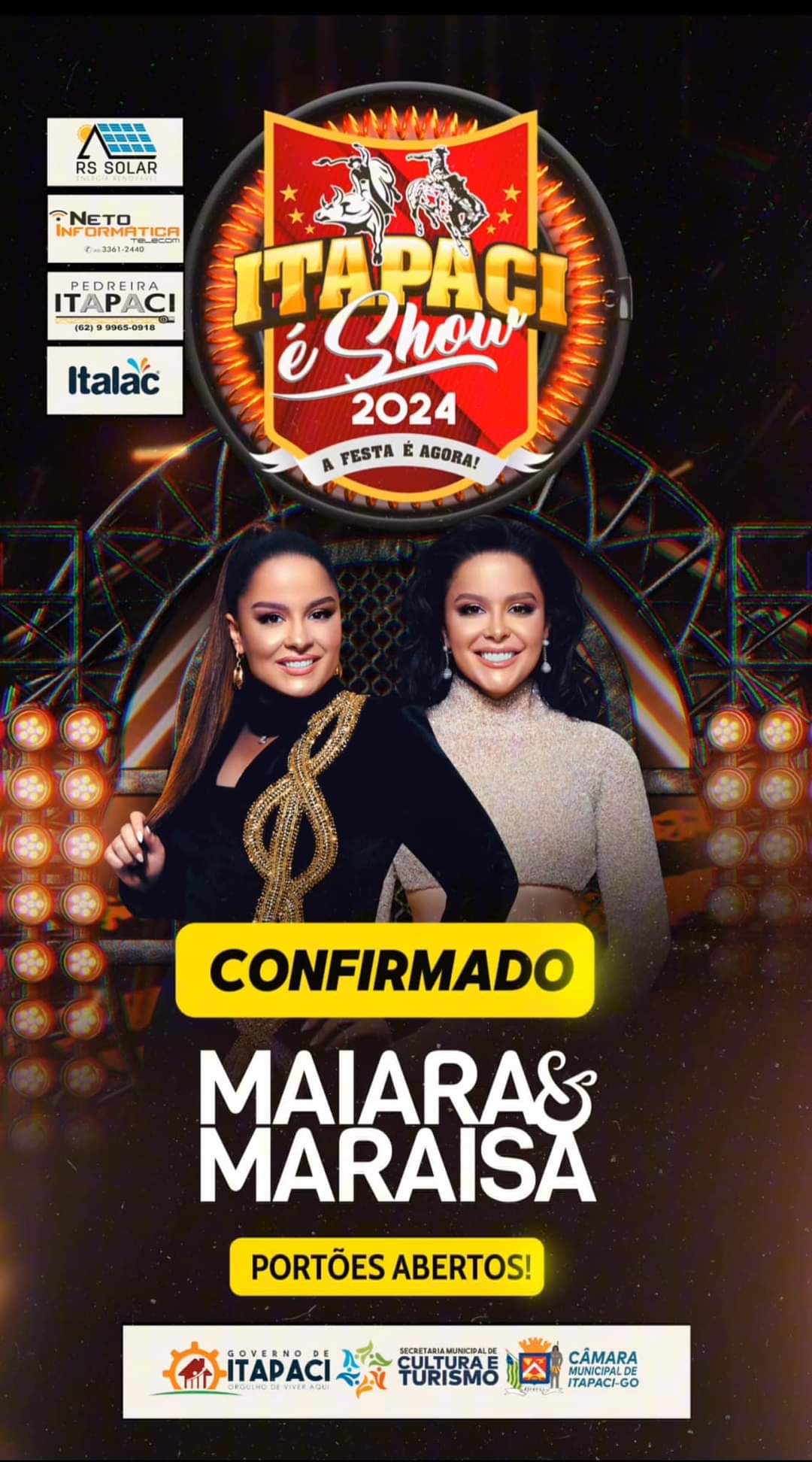 Maiara & Maraisa é mais uma atração confirmada no Itapaci é Show 2024