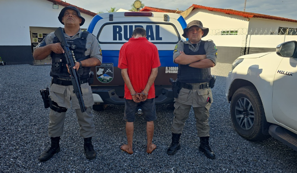 Polícia localiza em Itapaci, suspeito de roubo seguido de sequestro na zona rural de Mundo Novo