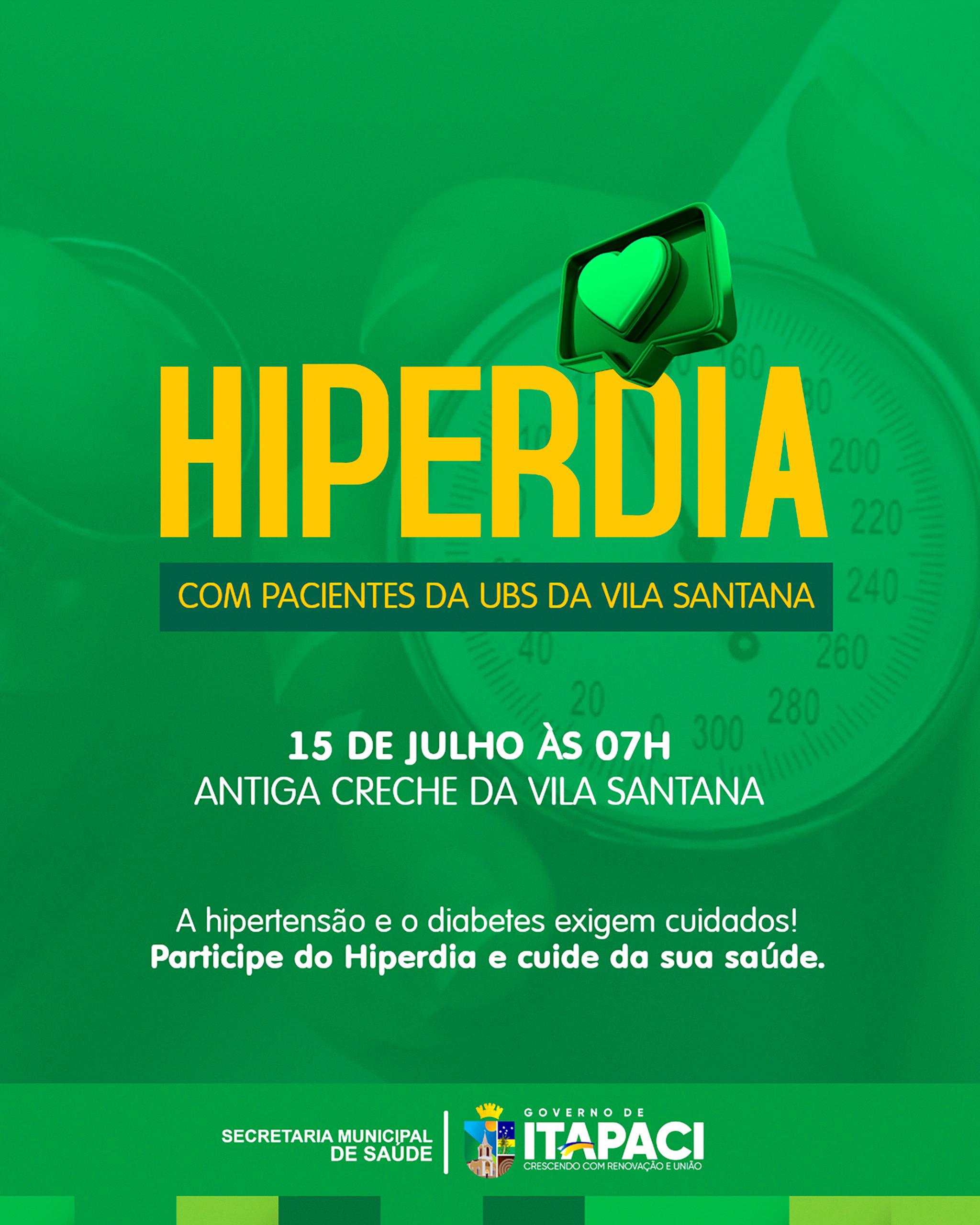 CONVITE | HIPER DIA COM PACIENTES DA UBS JUCA CABRAL – VILA SANTANA