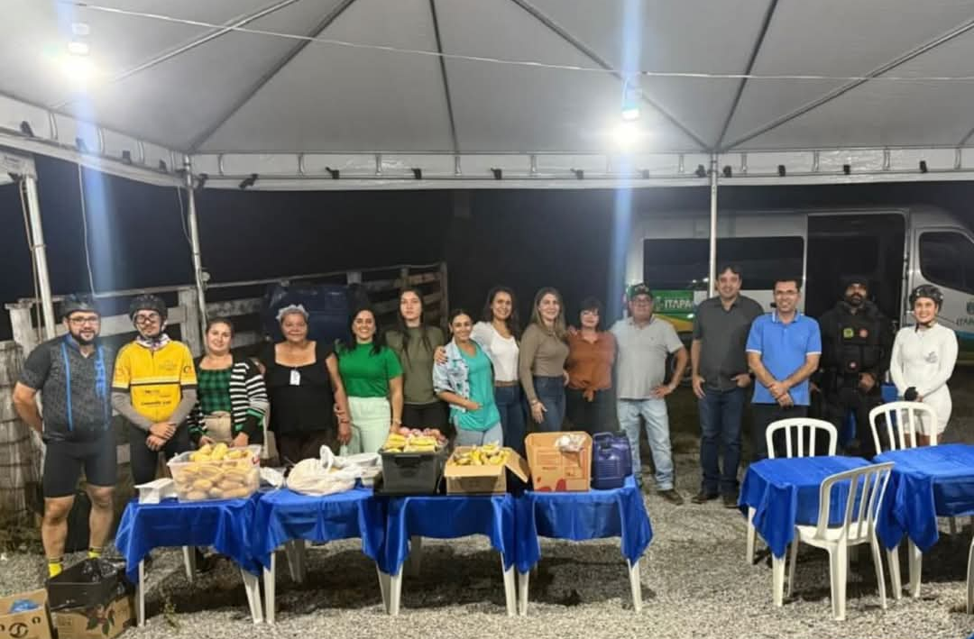 Centro de apoio montado pelo Governo de Itapaci na GO-154, acolhe romeiros durante caminhada da fé para Guarinos