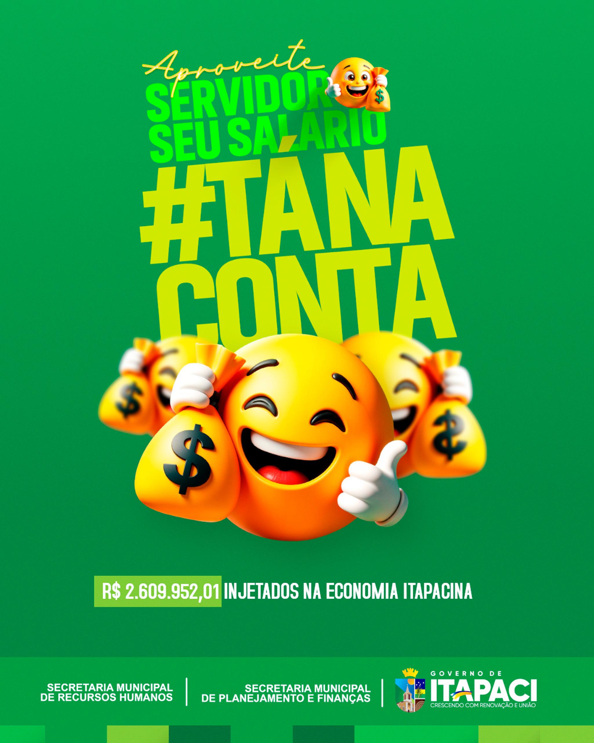 Governo de Itapaci libera o pagamento dos servidores municipais