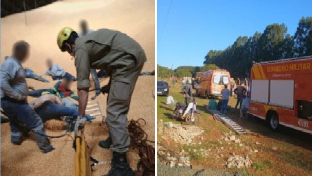 Trabalhador morre soterrado após cair em silo de milho