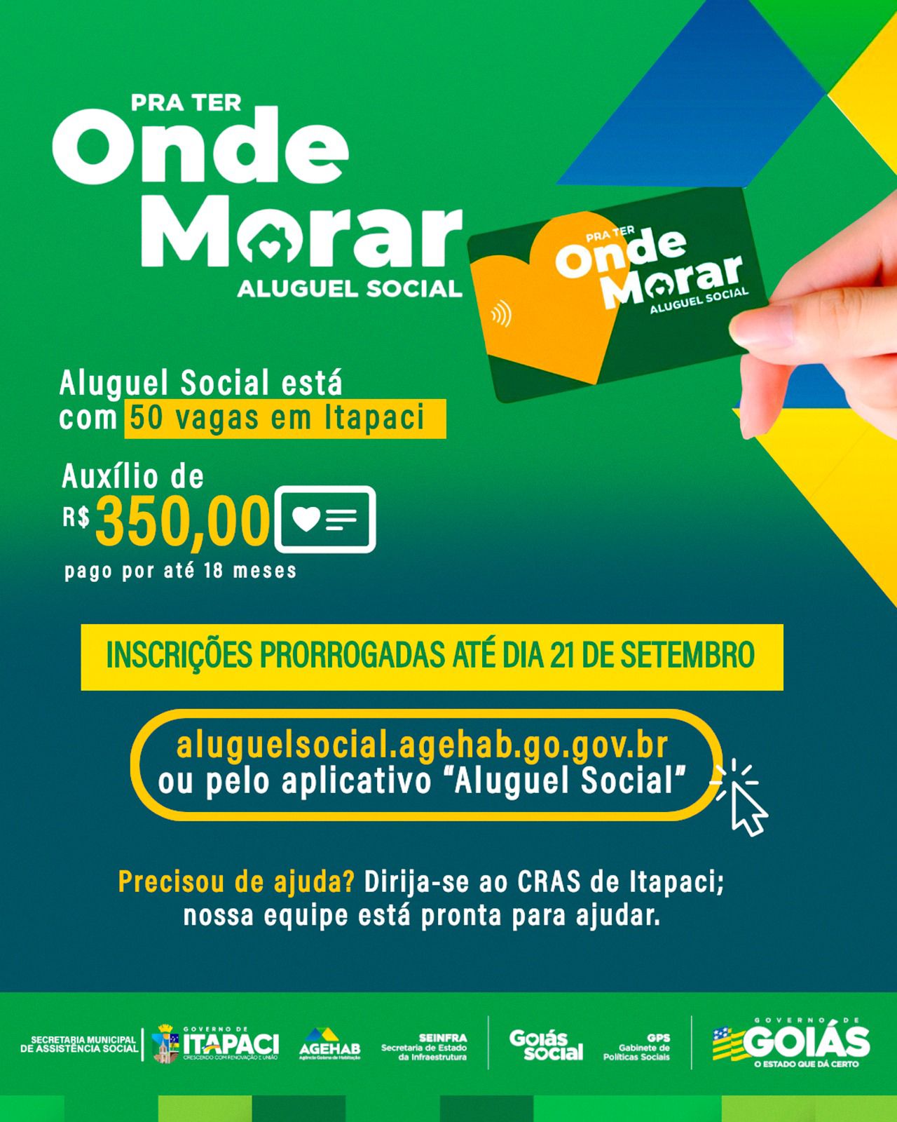 Prorrogadas as inscrições do programa “Pra ter onde morar”