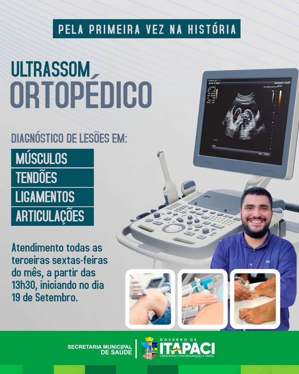 Hospital Municipal de Itapaci (HMI) agora conta com exame de Ultrassom Ortopédico
