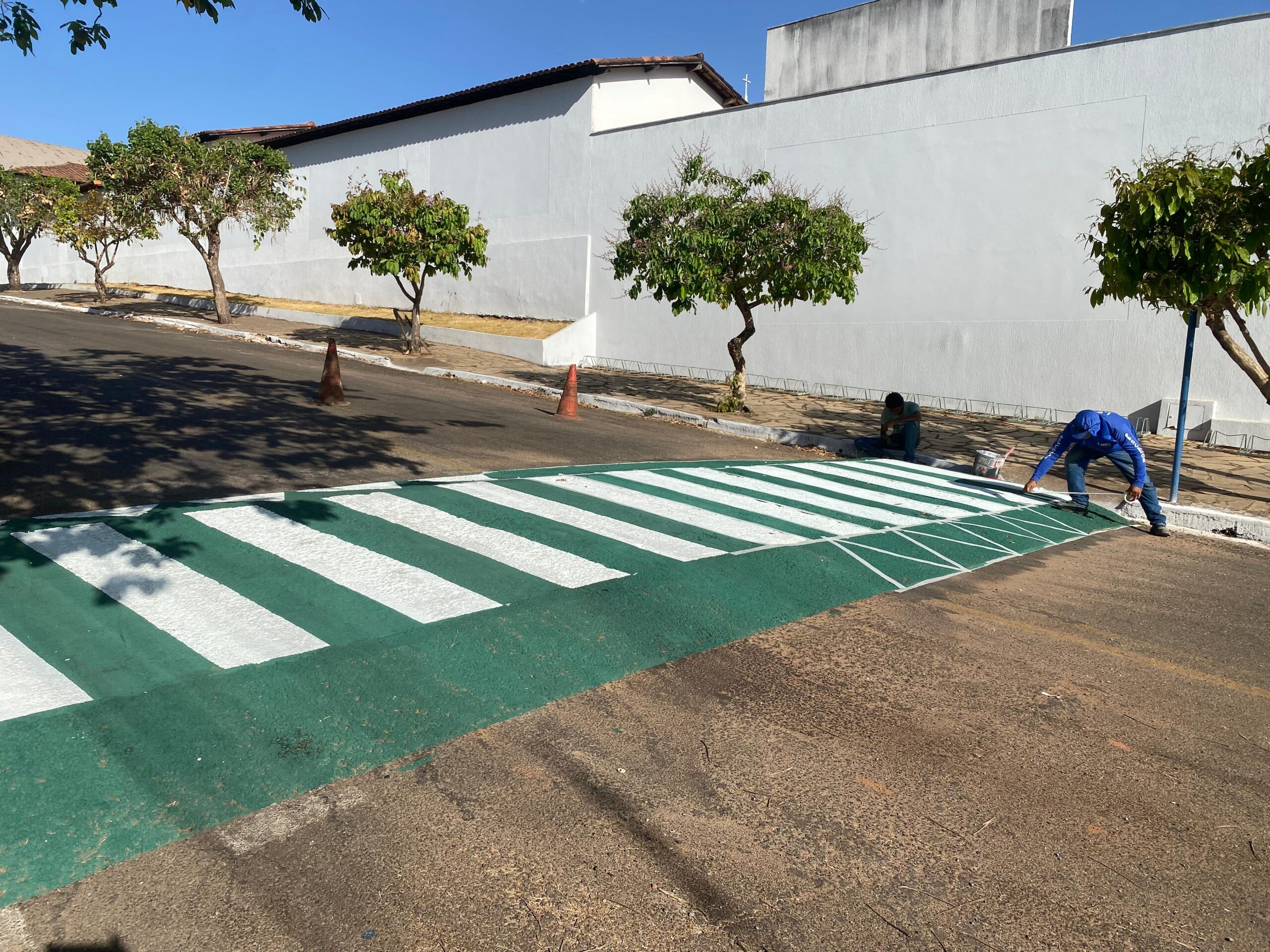 Governo de Itapaci segue realizando melhorias nas sinalizações de trânsito