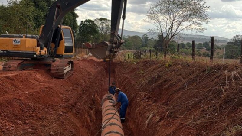 Trecho urbano de Itapaci na GO-459 recebe drenagem