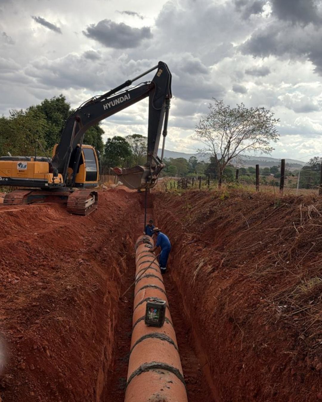 Trecho urbano de Itapaci na GO-459 recebe drenagem