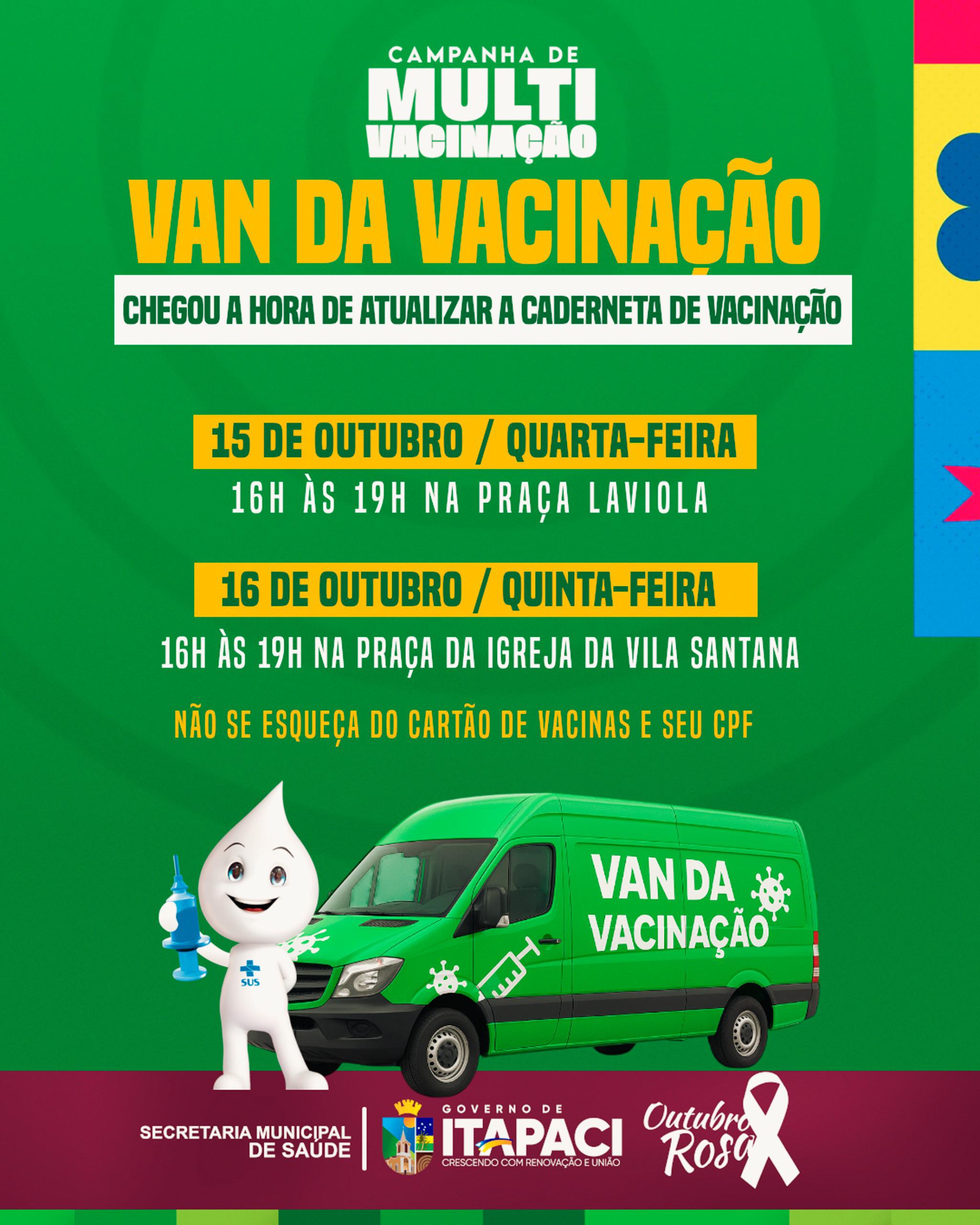 Saúde Itapaci inicia o projeto VAN da Vacinação