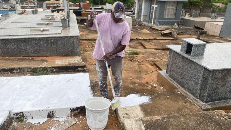 Cemitério de Itapaci recebe mutirão de limpeza e manutenção