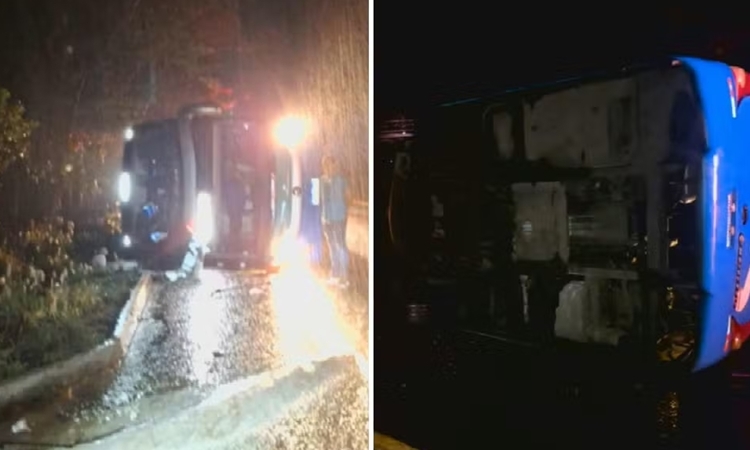 Acidente com ônibus deixa três mortos e feridos na GO-060