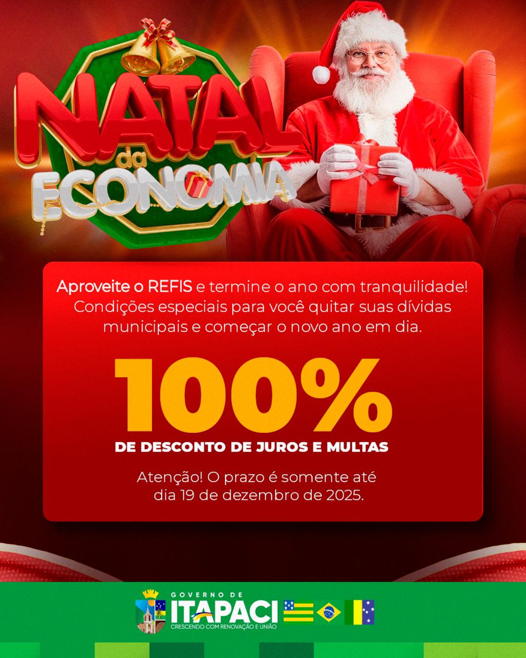 REFIS 2025 | Governo de Itapaci disponibiliza condições especiais para quitar dividas municipais