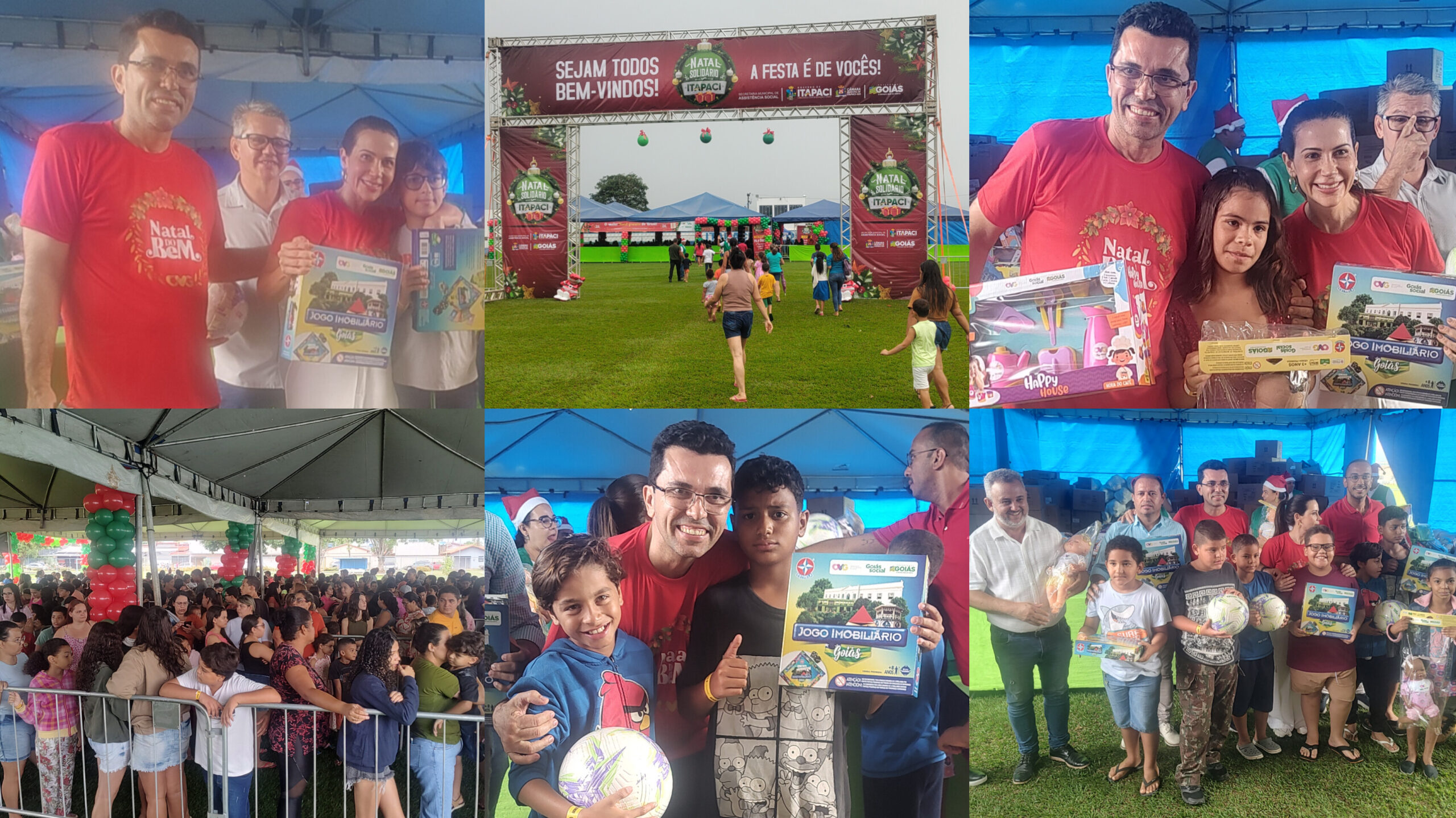 Natal Solidário faz a alegria da criançada em Itapaci com a distribuição de brinquedos