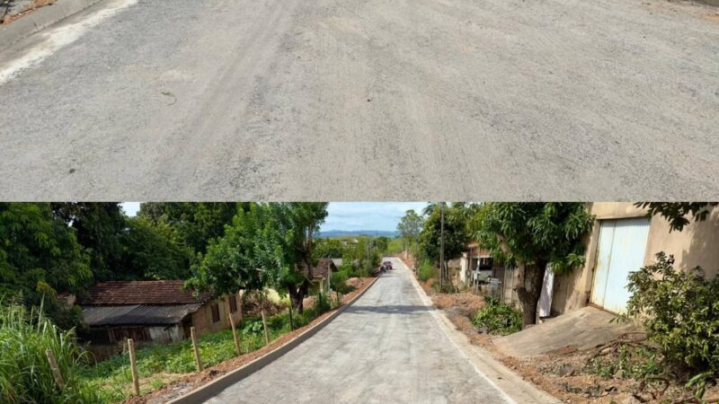 Ruas Piauí e São Francisco recebem pavimentação asfáltica