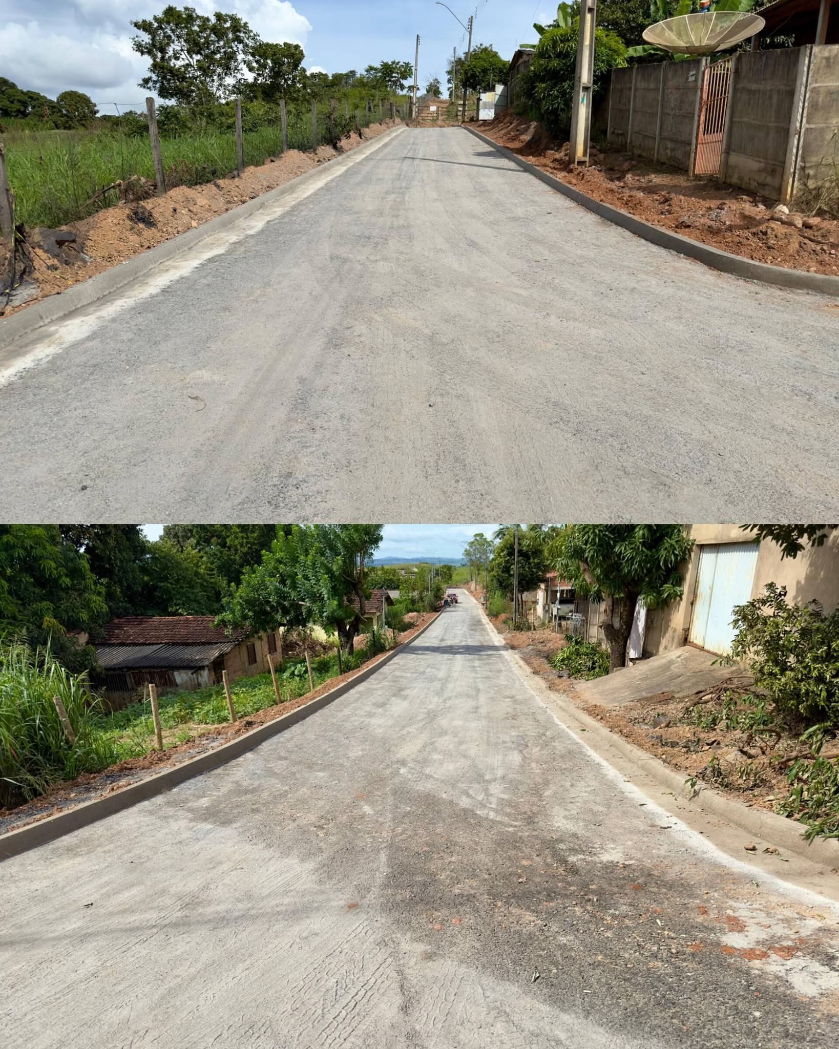 Ruas Piauí e São Francisco recebem pavimentação asfáltica