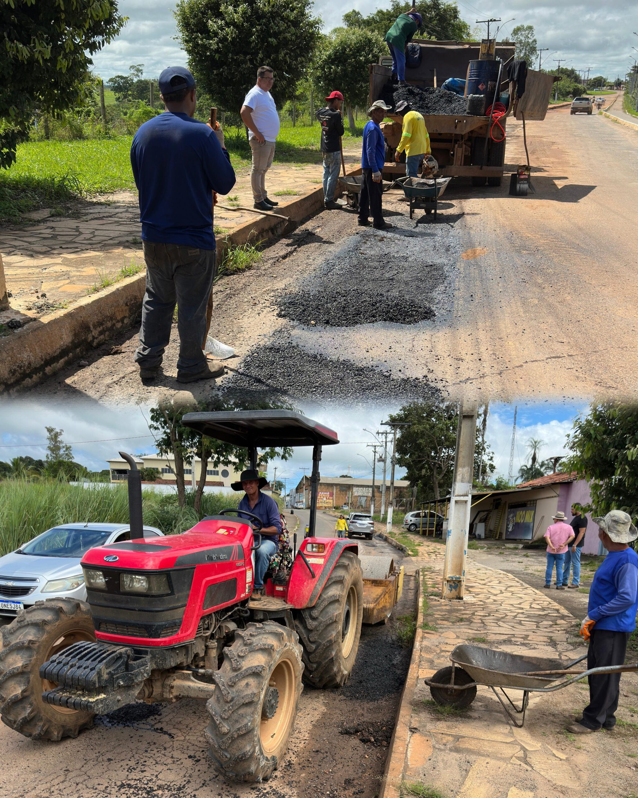 Governo de Itapaci segue com a operação tapa-buracos de ruas