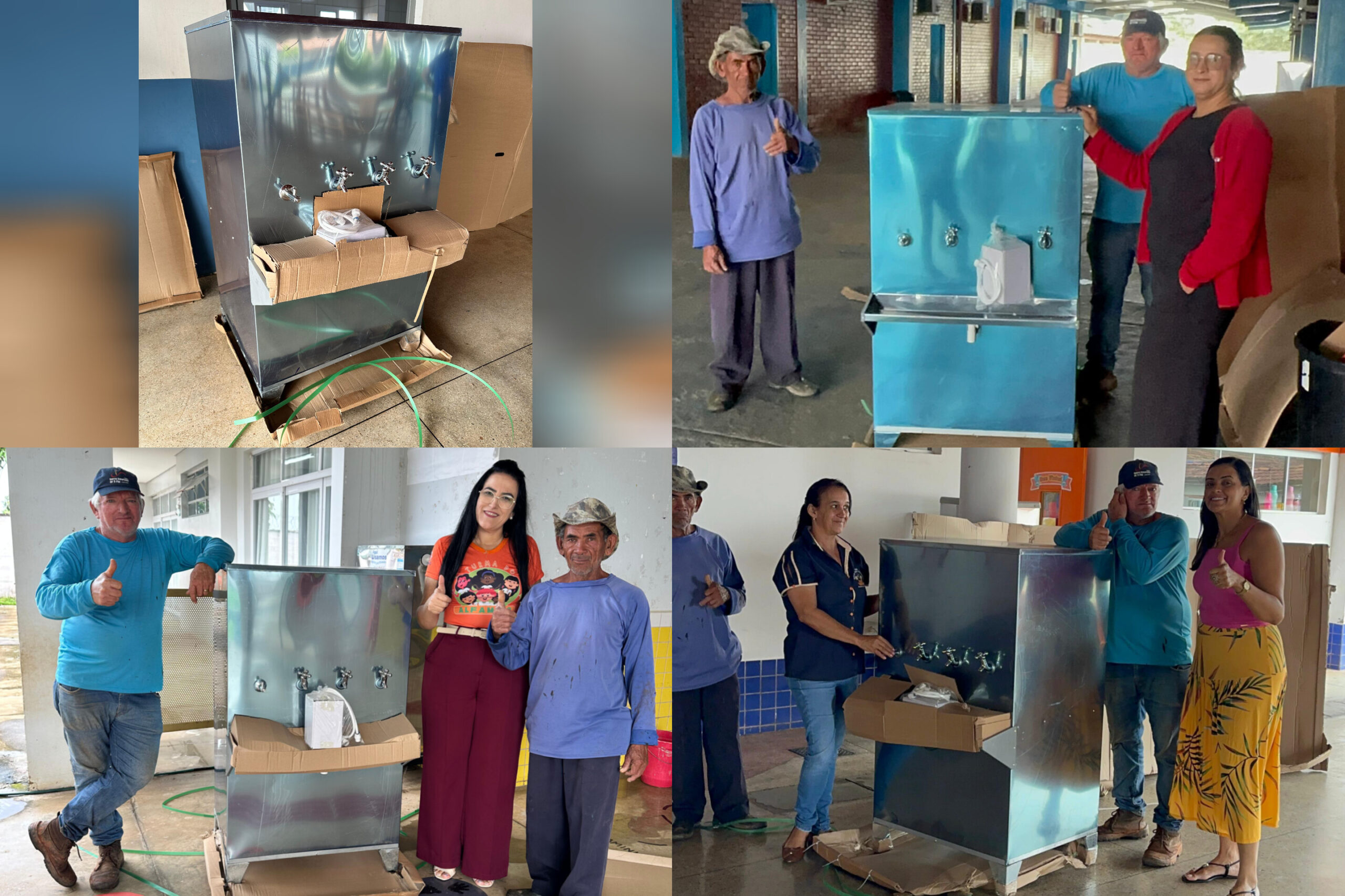 Escolas de Itapaci recebem novos bebedouros de água