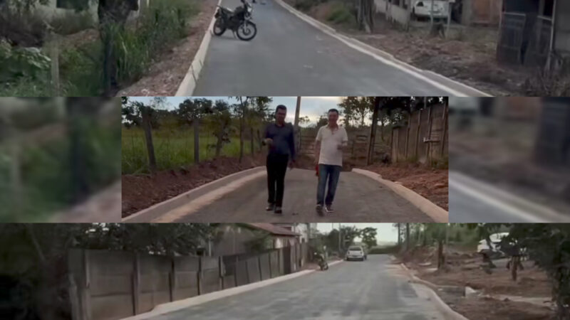 Governo de Itapaci entrega pavimentação asfáltica e reforma da quadra de esportes na Vila Santana