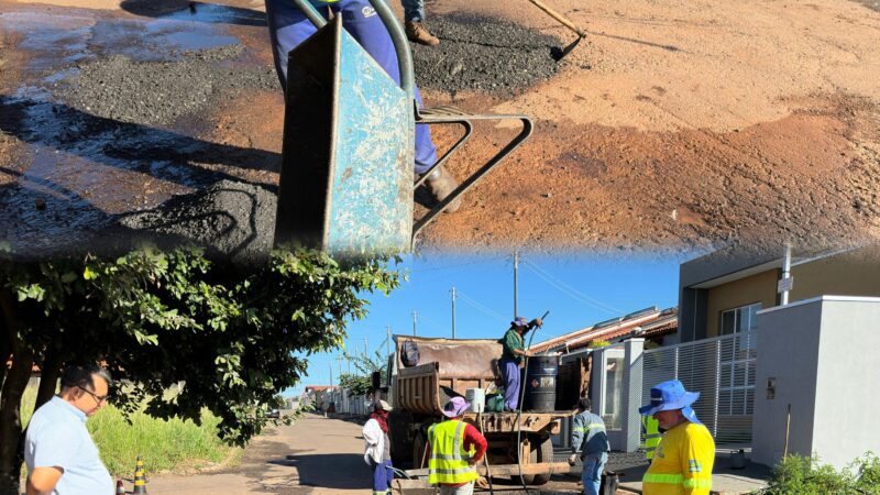 Setor Planalto recebe operação tapa-buracos