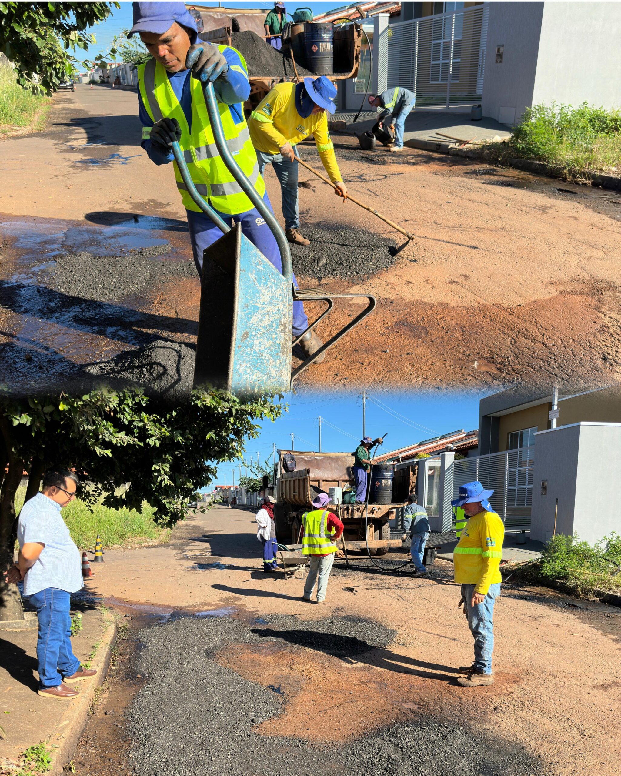 Setor Planalto recebe operação tapa-buracos