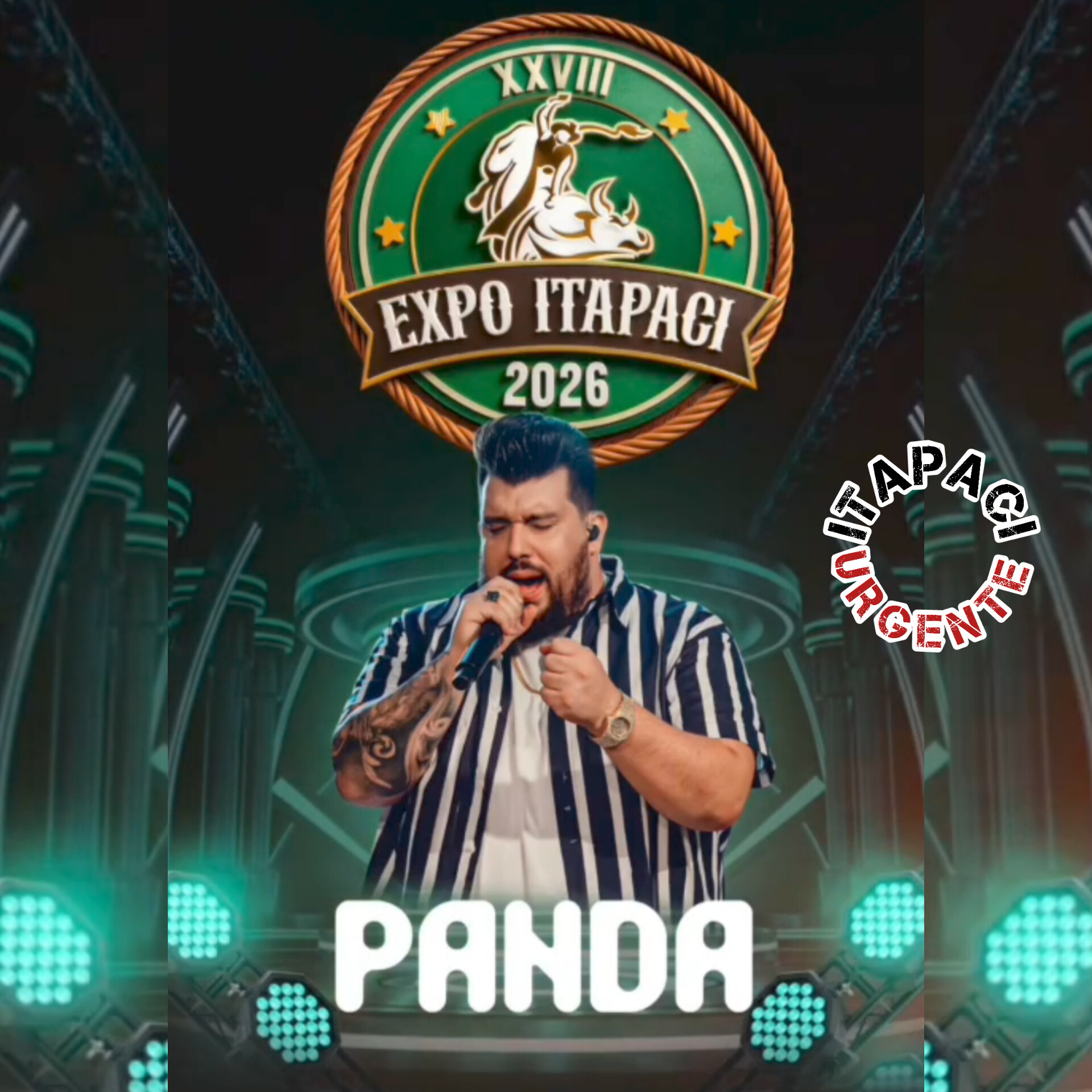 Panda é mais uma super atração confirmada na ExpoItapaci 2026