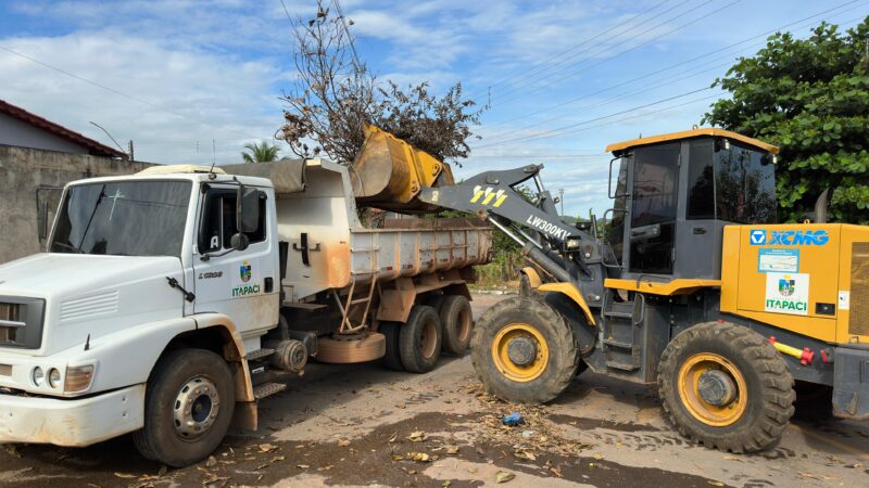 Governo de Itapaci intensifica trabalhos de zeladoria urbana