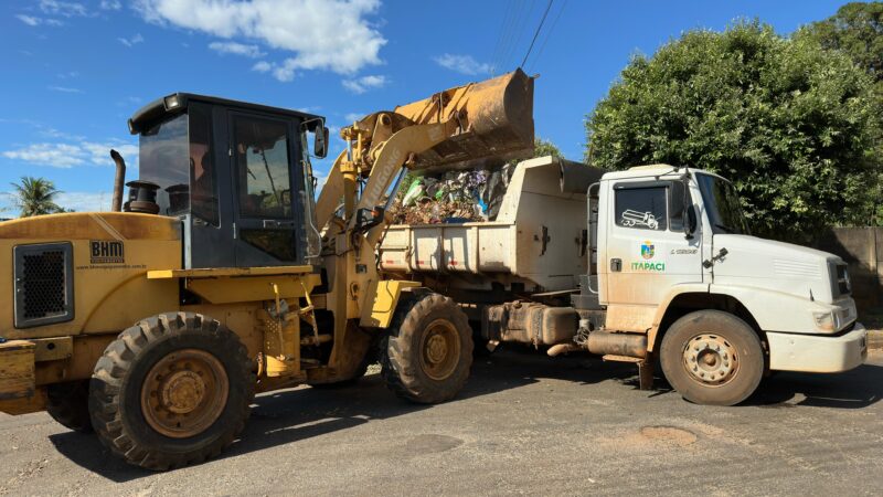 Governo de Itapaci intensifica ações de zeladoria urbana