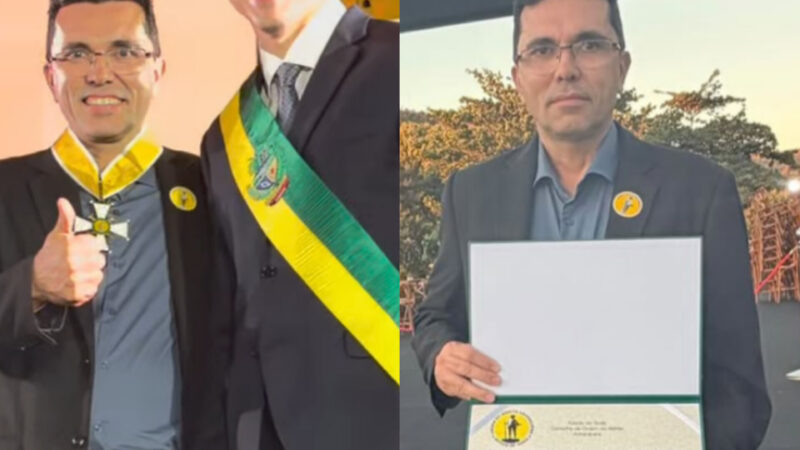 Prefeito Dr. Fábio recebe a comenda da ordem do mérito anhanguera