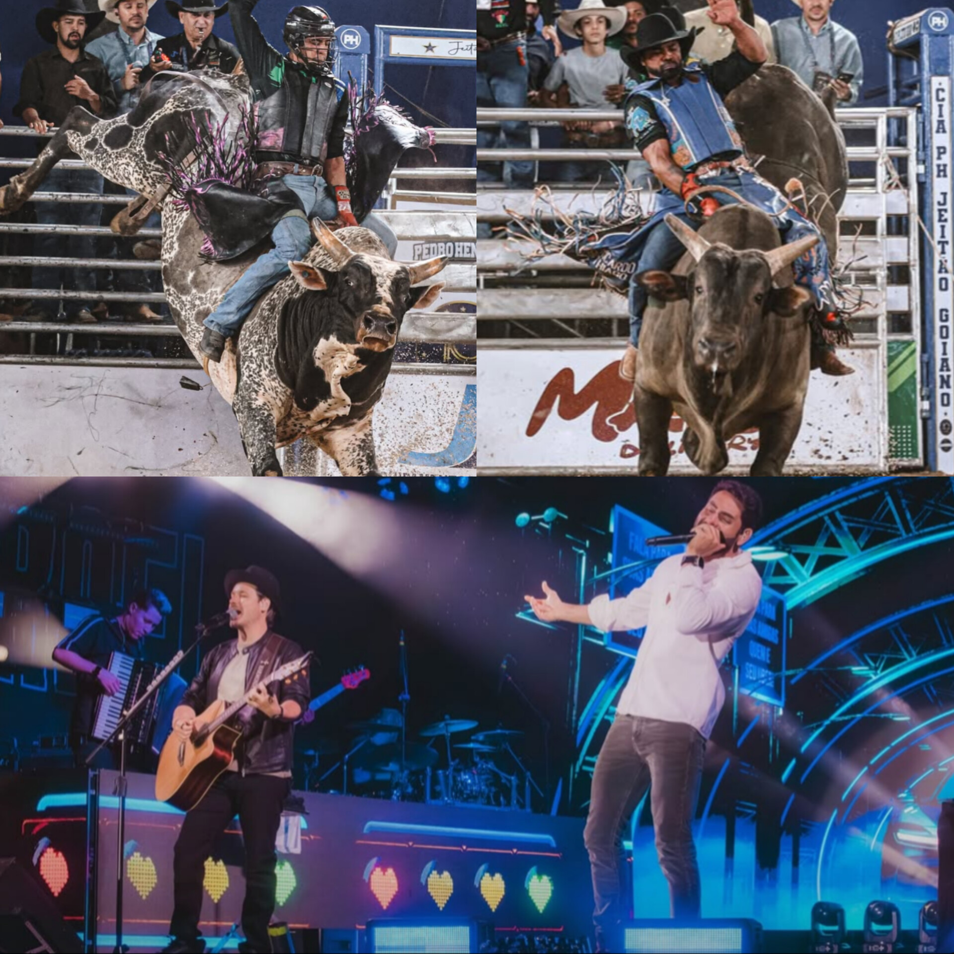 2ª noite da ExpoItapaci é marcada por mais um round do rodeio e showzaço de Israel & Rodolffo